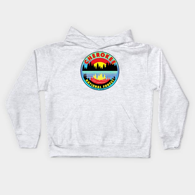 Cherokee National Forest North Carolina Park Tennessee Kids Hoodie by DD2019